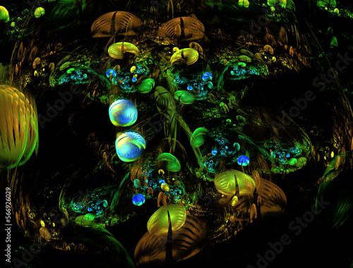 Imaginatory fractal abstract background Image