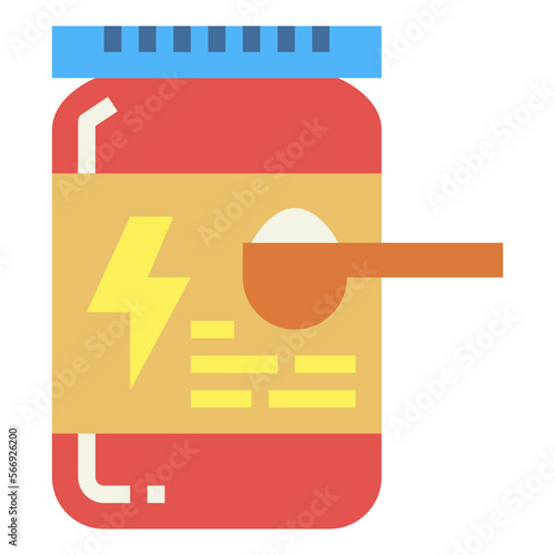 supplements flat icon style