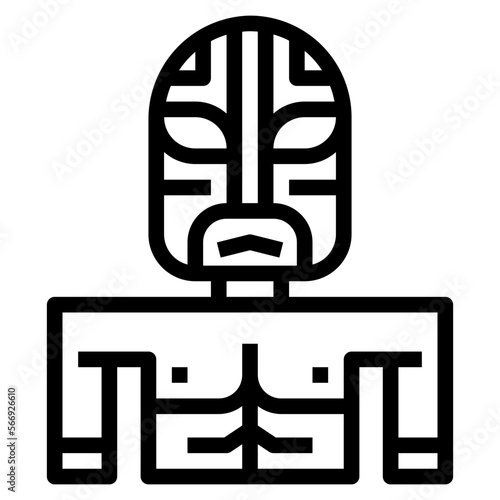 wrestler line icon style