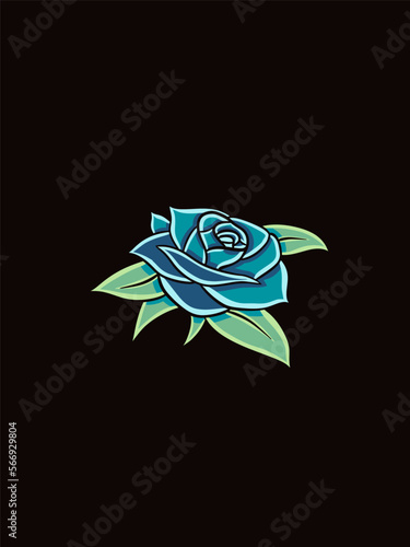 Rose Flower Vector Illustration Design