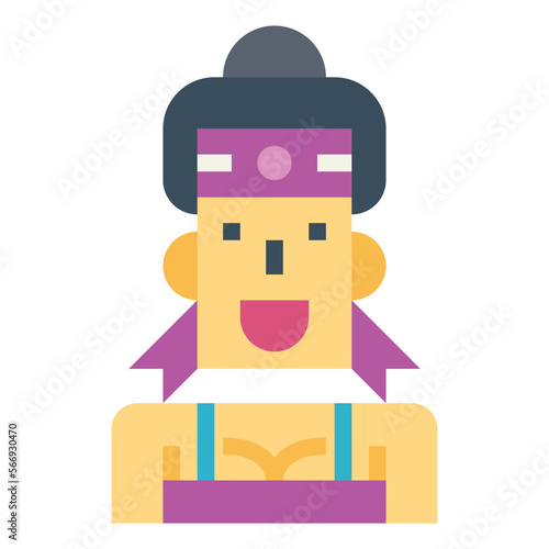 headband flat icon style