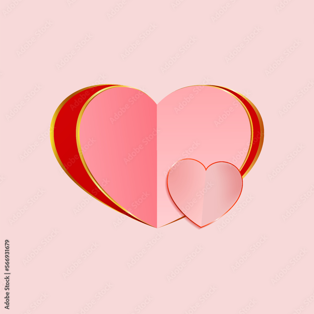 Love heart symbol frame invitation card Love heart symbol frame invitation card