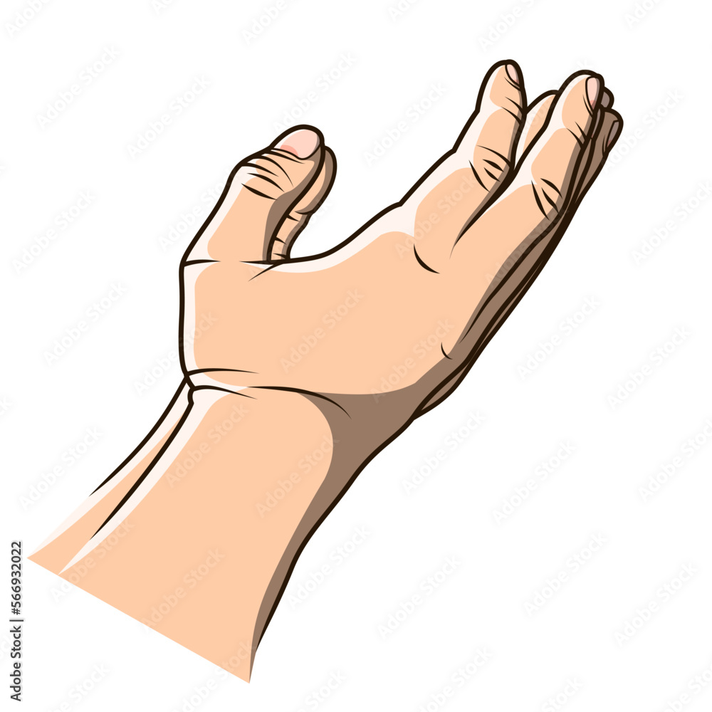 Prayer hand. Vector illustration Prayer hand. Vector illustration