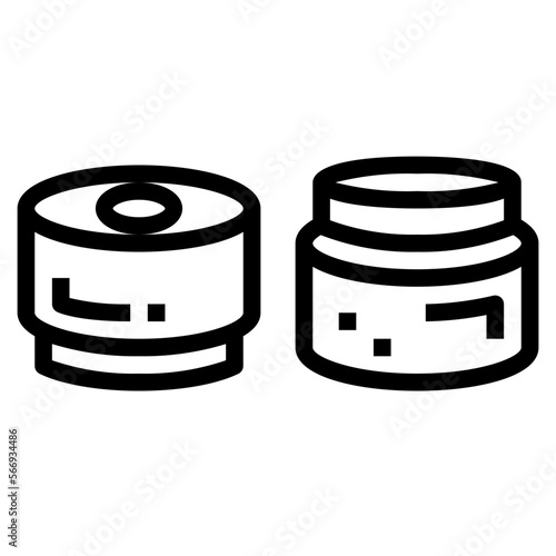 Bushings line icon style