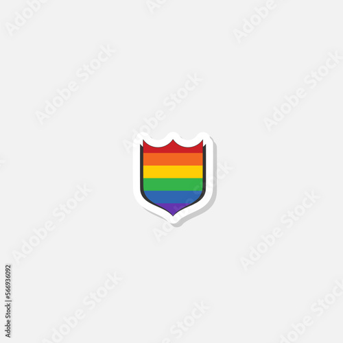 Free Download Gay protection sign sticker isolated on gray background - GFXLoad