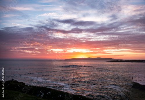 Sunset above Aran Island - Arranmore - County Donegal, Ireland.