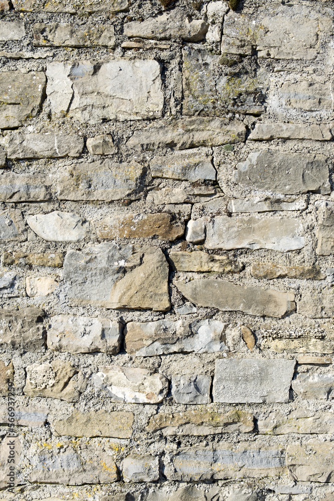 Fototapeta premium Front view of a stone wall