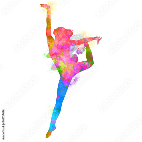 Watercolor Dancer drawing, silhouette of a dancing person, Watercolor dancing, Hiphop, Classical, Dancer Illustration, PNG, Transparent