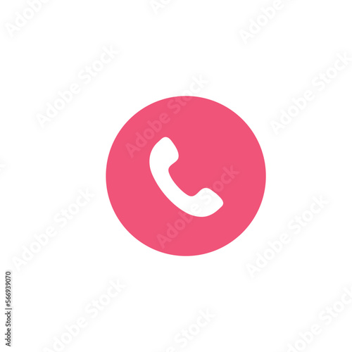 Fototapeta Naklejka Na Ścianę i Meble -  Phone Call vector icon. Style is flat rounded symbol, gray color, rounded angles, white background.