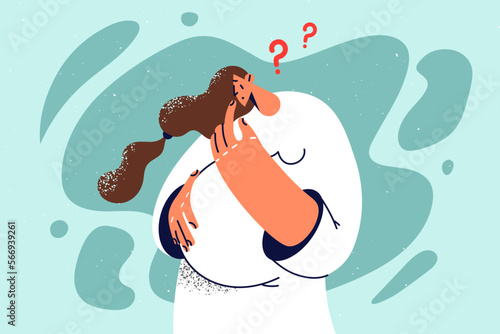 Pregnant woman confused making decision 