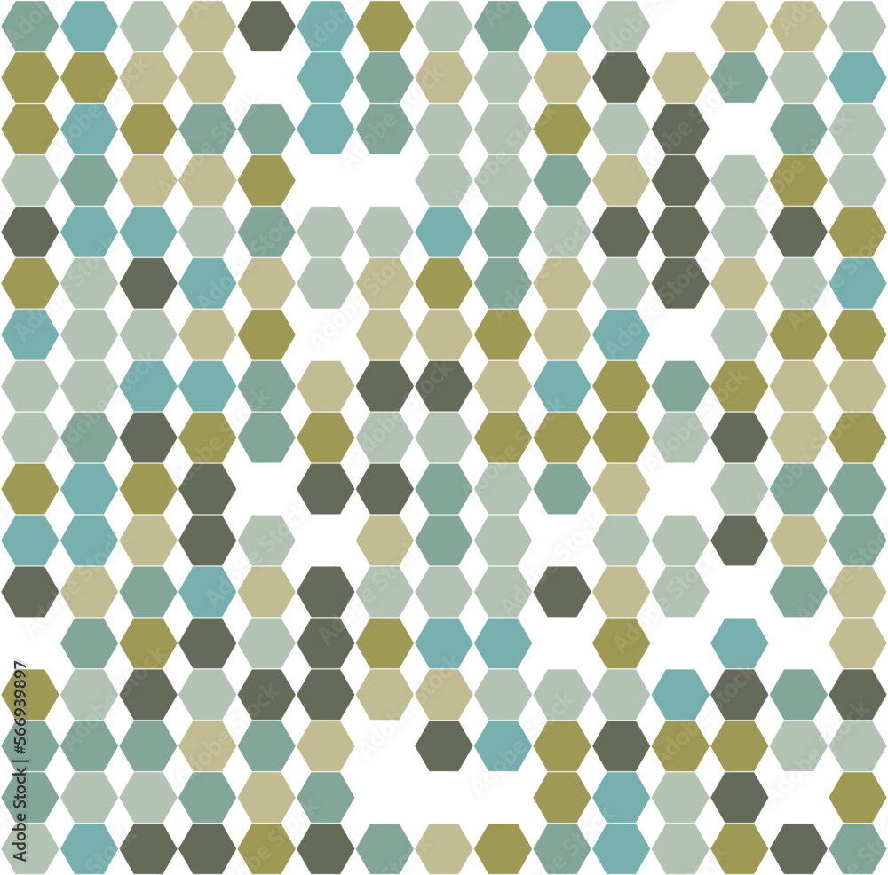 seamless hexagon military look illustration design seamless hexagon military look illustration design