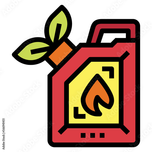 biofuel filled outline icon style