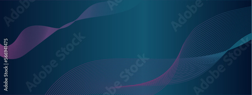 colorfull wavy with gradient blue background. abstract colorfull wavy background can be used for banner sale, wallpaper, for, brochure, landing page. © Yellow