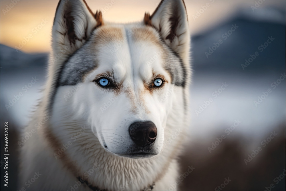 portrait of husky