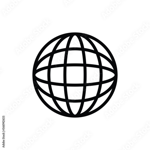 globe icon of web image set