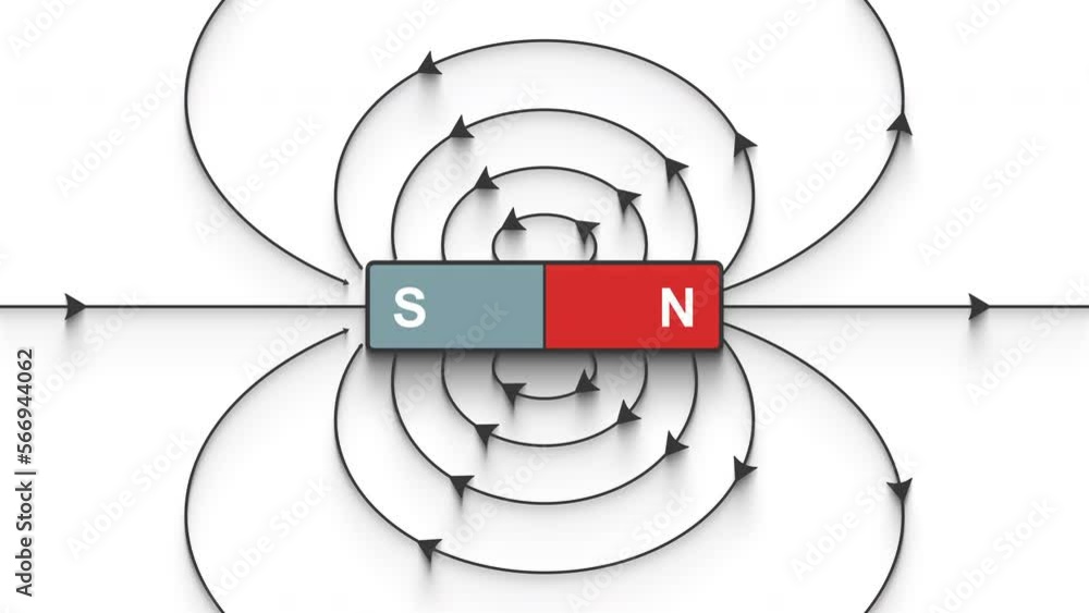 Video bar field animation with lines and arrows shows