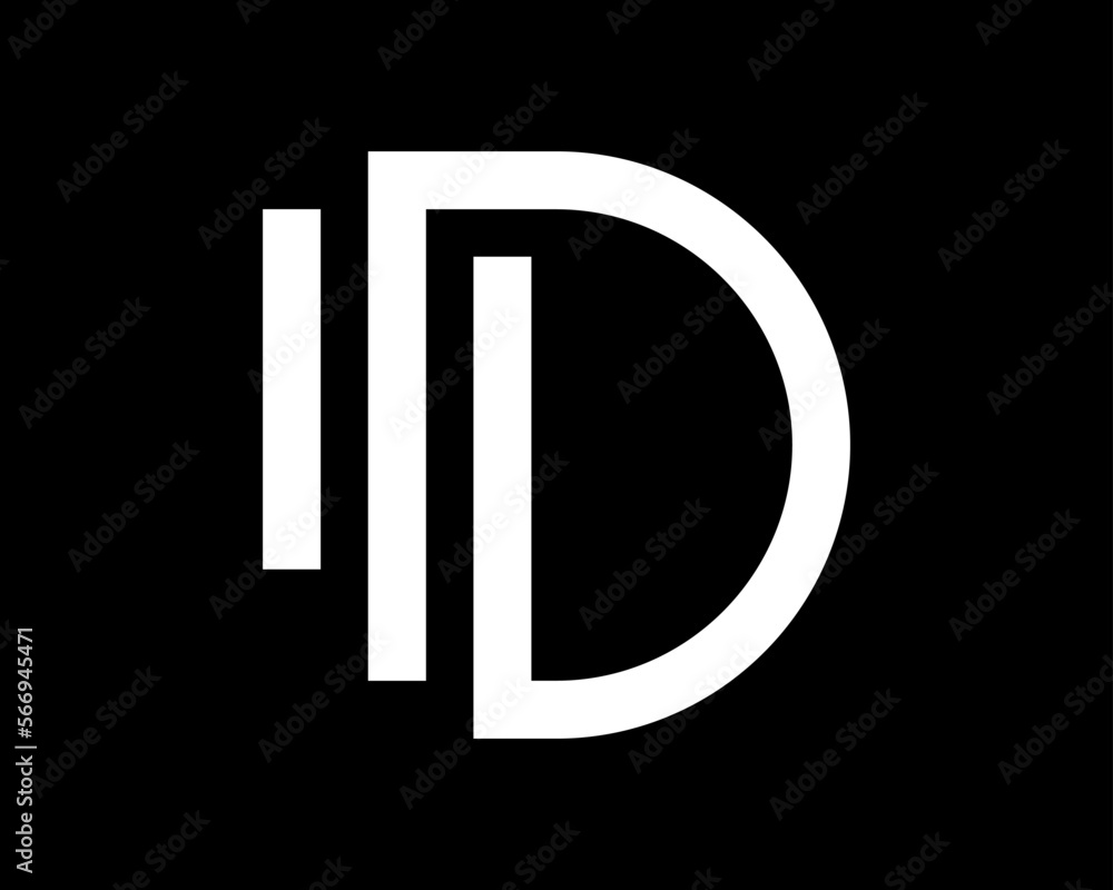 Letter D Initials Lines Simple Minimal Minimalist Modern Monogram Vector Logo Design Letter D Initials Lines Simple Minimal Minimalist Modern Monogram Vector Logo Design