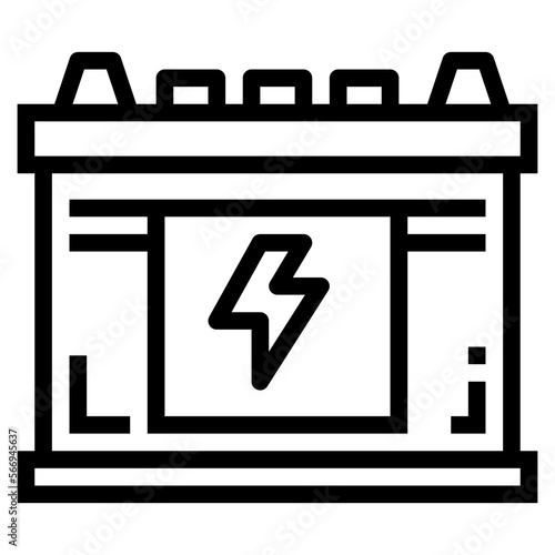 battery line icon style