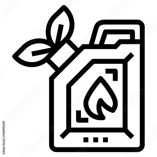 biofuel line icon style
