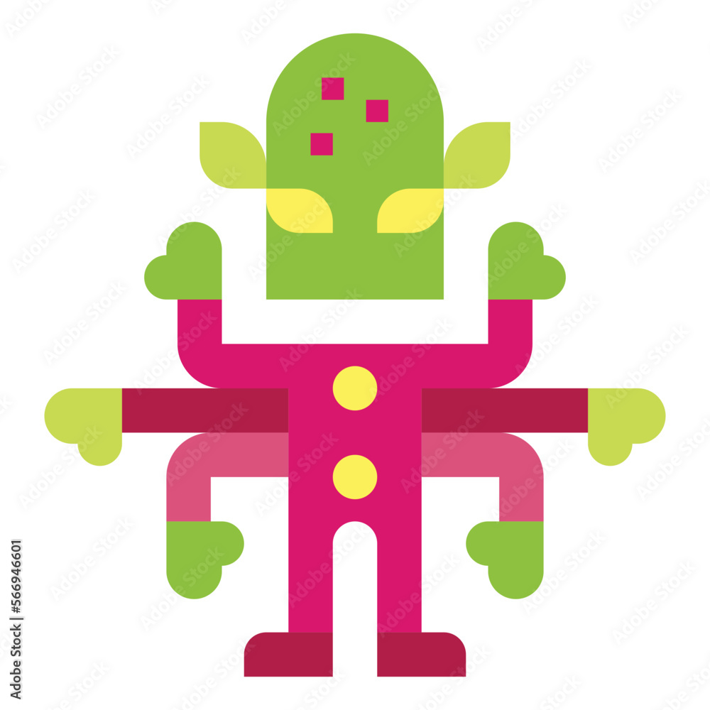 alien flat icon style alien flat icon style