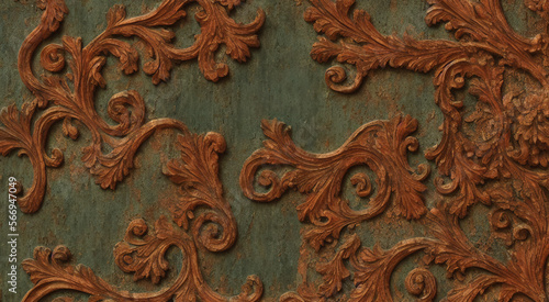 Worn Wonders - Bronze and patina surface textures with intricate carving and detailing
