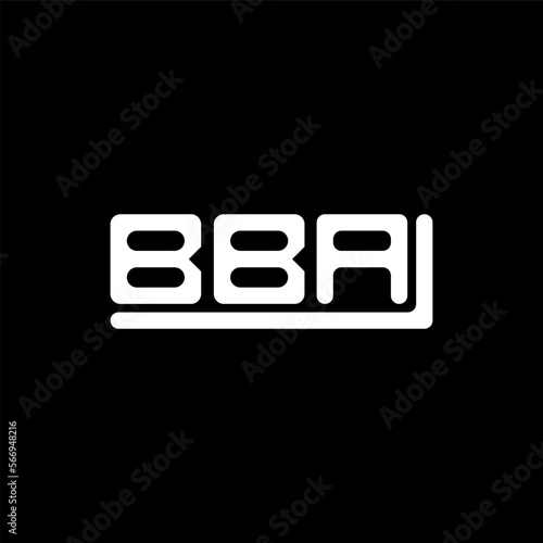 BBA letter logo creative design with vector graphic, BBA simple and modern logo.