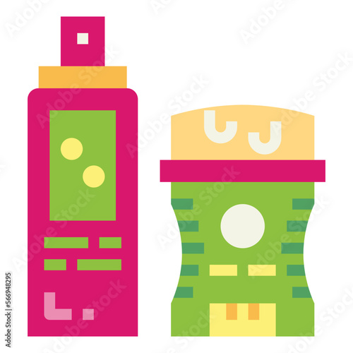 Deodorant flat icon style