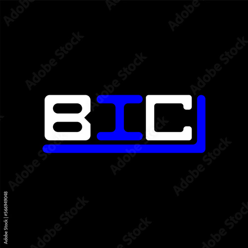 BIC letter logo creative design with vector graphic, BIC simple and modern logo.