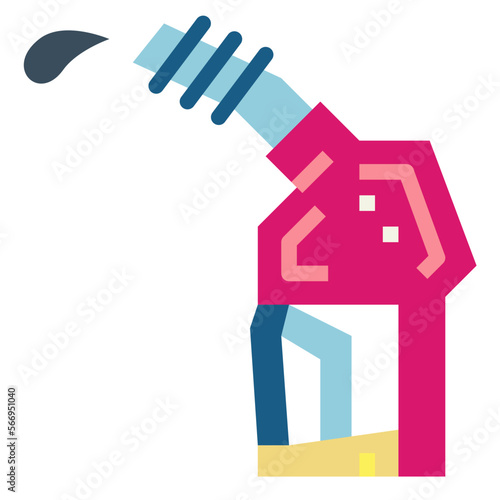 Dispenser flat icon style
