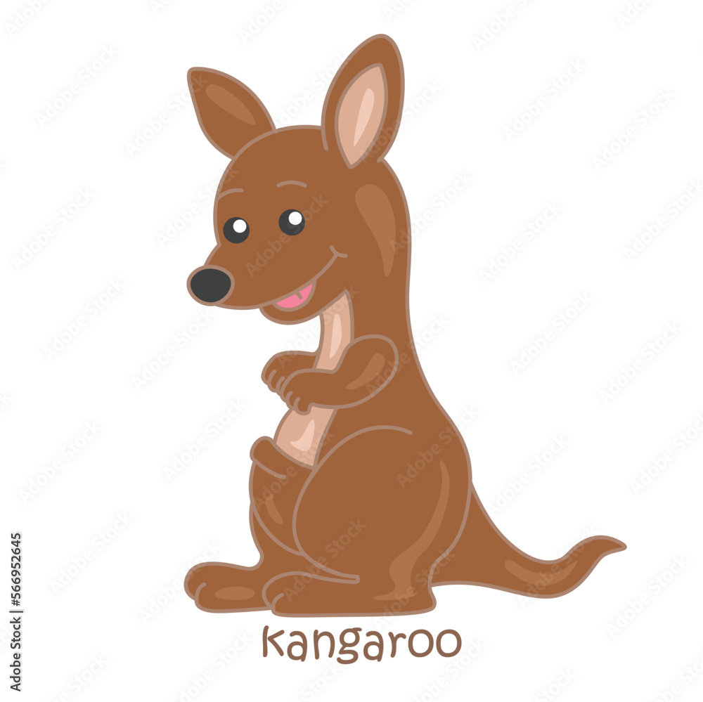 Alphabet K For Kangaroo Vocabulary Illustration Vector Clipart Alphabet K For Kangaroo Vocabulary Illustration Vector Clipart