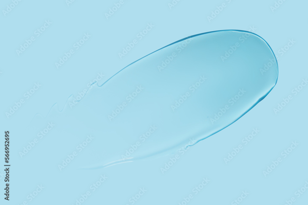 transparent gel on a blue background transparent gel on a blue background