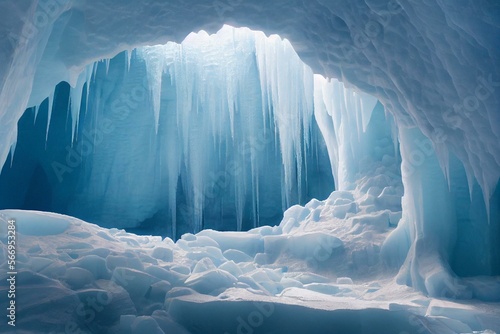 Fototapeta Lake Superior ice cave