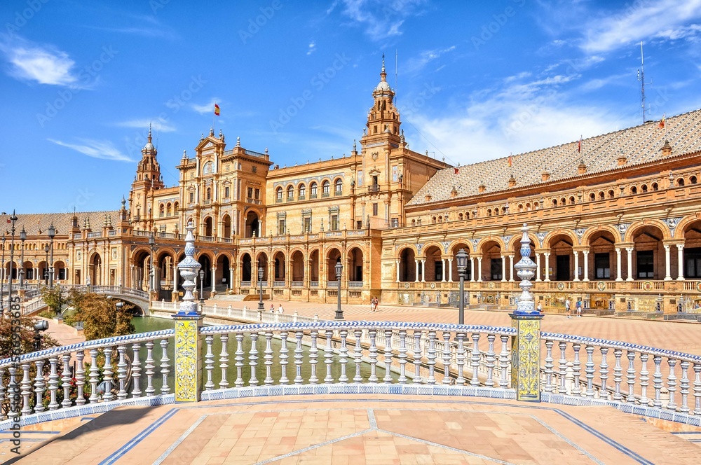 Dream away at the Plaza de España in Seville, or float around in one of the boats in the canal.