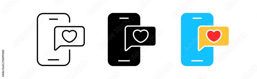 Feedback set icon. Like, heart, Trumb up. thumb up, share with friends, emotion, reacrions. Review concept. Vector icon in line, black and color style on white background Feedback set icon. Like, heart, Trumb up. thumb up, share with friends, emotion, reacrions. Review concept. Vector icon in line, black and color style on white background