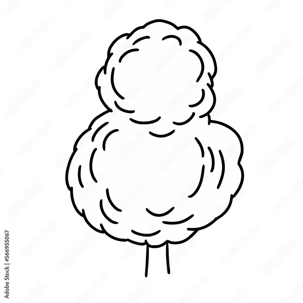 tree drawn in vector graphics tree drawn in vector graphics