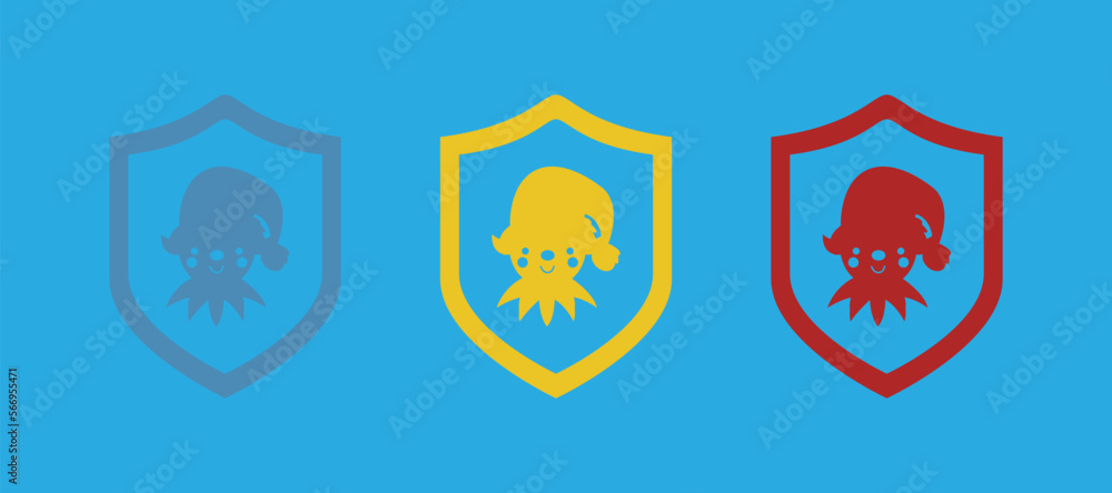 Christmas elf icons, vector illustration