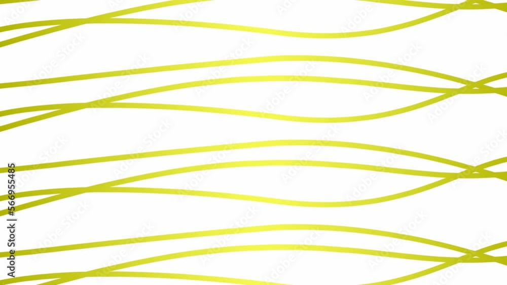 Animated stripes appear and disappear. Decorative golden lines. Waves gradually changes shape. Looped video. Vector illustration isolated on a white background. Animated stripes appear and disappear. Decorative golden lines. Waves gradually changes shape. Looped video. Vector illustration isolated on a white background.