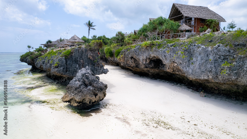 Beach view. Zanzibar, Tanzania Perfect beach with crystal turquoise sea on Zanzibar Beach view. Zanzibar, Tanzania Perfect beach with crystal turquoise sea on Zanzibar
