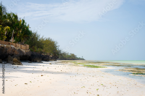 Fototapeta Naklejka Na Ścianę i Meble -  Nungwi beach in the isle, Perfect beach with crystal turquoise sea on Zanzibar island, travel destinations