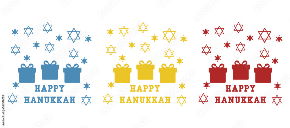 happy hanukkah concept, holiday, vector illustration
