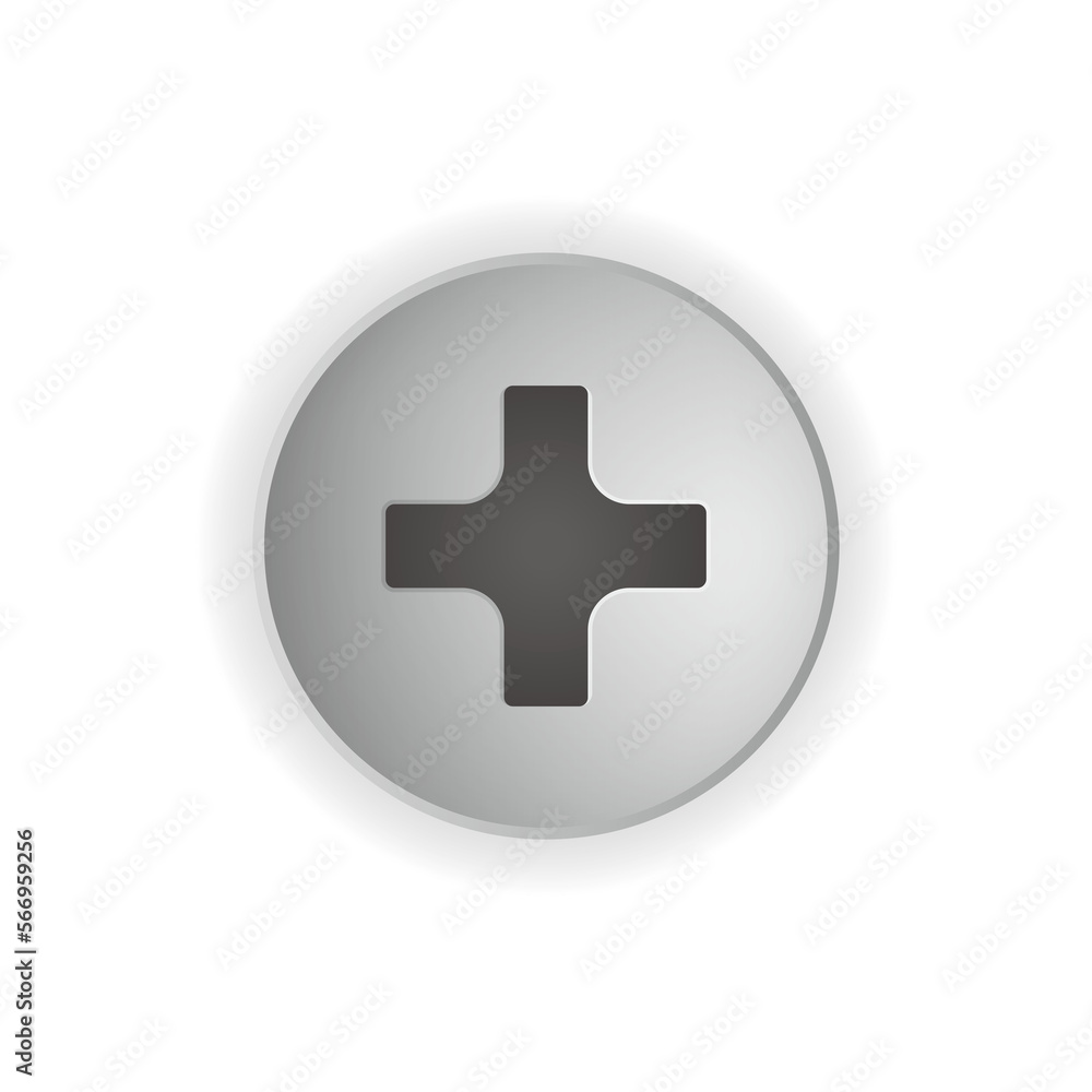 Obraz premium Screw head illustration (png , no background ) 