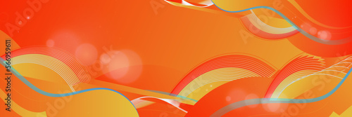 Modern orange gradient abstract banner background