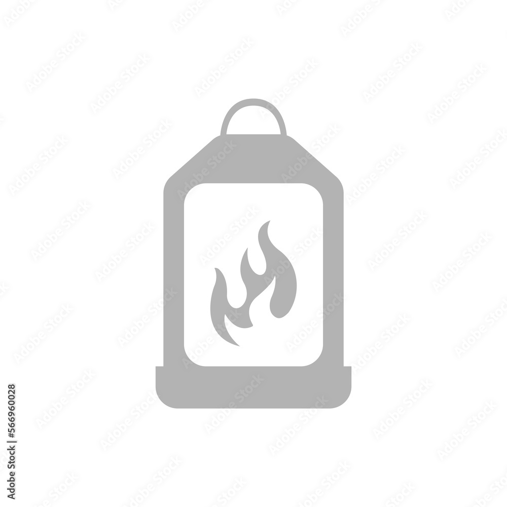 Obraz premium lamp icon on a white background, vector illustration