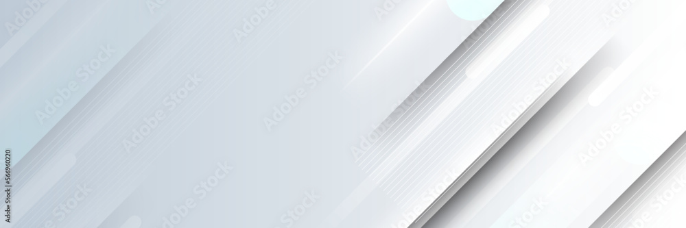 Abstract white and gray gradient background banner. Geometric modern design. Vector Illustration. Abstract white and gray gradient background banner. Geometric modern design. Vector Illustration.