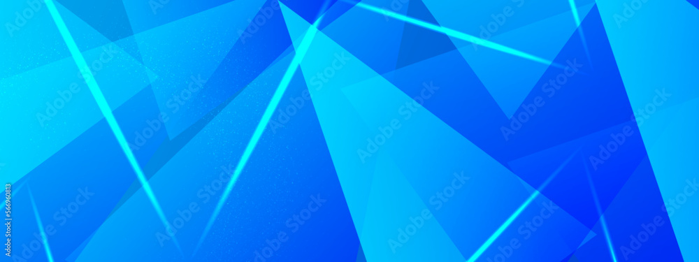 Obraz premium Abstract blue color background. Dynamic shapes composition. Vector illustration