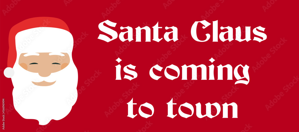 concept, Christmas, Santa Claus, vector illustration