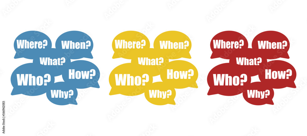 Obraz premium question clouds icon, vector illustration
