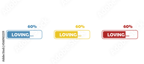 download icon, love concept, vector illustration