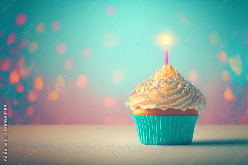 birthday cupcake with candle birthday cupcake with candle