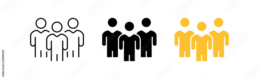 Group icons set. Teamwork, association, goal, tactics, plan, success, strength, infographic, puzzle, task. business concept. vector line icon in different styles Group icons set. Teamwork, association, goal, tactics, plan, success, strength, infographic, puzzle, task. business concept. vector line icon in different styles